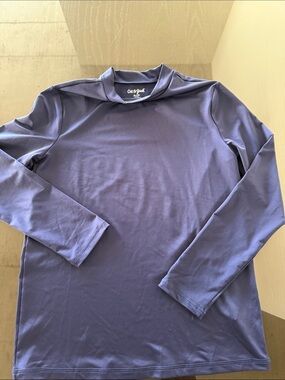 Cat & Jack Navy Long-Sleeve Rashguard Mock Neck Top